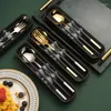 Dijkartikelen Sets Straw Outdoor Package Familie Titanium Gift Chopsticks of Dual-Use With Spoon Alloy Fork