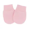 Accesorios para el cabello Bebé Anti Krassen Zachte Katoenen Handschoenen Pasgeboren Bescherming Gezicht Scratch Mittens Handguard Levert Guantes para niños