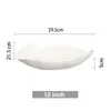 Plates Pure White Shaped Disc Rectangular Soup Plate Chinese In Shallow Bowl Cold Dish Special Tableware Creative