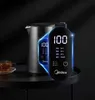 Midea Electric Kettle Boiling Tea and Milk Digital Display District Position في الوقت الفعلي ، عرض درجة الحرارة المزدوجة من أربعة مقطعين 304 بطانة داخلية