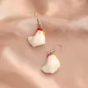 Dangle Earrings & Chandelier Women Earring Resin Drop Cute Girl Gift Eardrop Fun Cartoon 3D Animal Small Fresh Lady Bee Sheep Puppy Chick Co