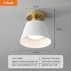 Takljus modern nordisk LED -lampa för sovrumsstudie balkong korridor gång minimalistisk personlighet e27 ljus hemdekoration