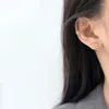 Rücken Ohrringe Koreanische Kristall Clip Für Frauen Zirkon Earing Ohne Loch Schmuck Gefälschte Einzelne Ohr Knochen Ohrringe Mädchen