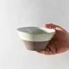 Тарелки японские 6 -дюймовые рамен миски керамика ретро кимчи миска маленькая суп -посуда ручной рис.