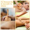 Masseur complet du corps Masseur à rouleaux en bois Bois Gua Sha Therapy Outil de massage pour anti-cellulite Drainage lymphatique Sculpture du corps Soulagement de la douleur musculaire 230204