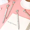 Large Diamond Crystal Pen Ballpoint Student Stationery Office Business Gifts 1.0mm Metal Nib Rhinestone Ball Point