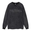 Men's Hoodies Dark Long-sleeved T-shirt Men Letter-printed Plus Size Loose Fashion Autumn Winter Sweater Couple Casual Tops 5 Colors