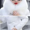 Women's Trench Coats Winter Coat Women Thicken Down Cotton Jacket Hooded Fur Collar Mid-Long Outerwear Warm Snow Padded