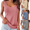 Women's Tanks Chic Lady Casual Solid Color Loose Tees Skin-touch Simple T-shirt Basic Shirts For Daily Wear