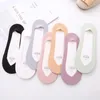 Women Socks & Hosiery Summer Ice Silk Sock Slippers Silicone Anti-slip Invisible No Show Solid Color Ladies Girls Low Cut Ankle Boat SocksSo