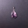 Pendentif Colliers Druzy 50pcs minuscules améthystes quartz cristal point collier violet pierres précieuses naturelles pierres brutes guérison énergie chakra