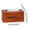 Boîtes à mouchoirs serviettes Vintage en bois boîte de bureau ornements maison salle à manger stockage artisanat multi-fonction rétro papier cadeau