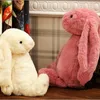 Plush Animals Easter Rabbit Bunny Ear Plush Toy Soft Stuffed Animal Doll Toys 30cm 40cm Cartoon dolls free Soothing toy HOT21