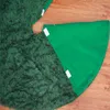 Christmas Decorations -48 Inch Green Plush Tree Skirt Aprons Carpet For Home Year Xmas Decor