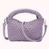 Evening Bags PU Leather Women Tote Bag Niche Designer Lunch Box Handbag Hand-Woven Flap Purse For Travel Daily Ladies Girl