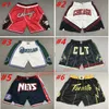 TOUT Équipe Justdon Basketball Shorts Baseball Football Mesh rétro Rétro Sports décontractés Hip Pop Brepwant Gym Training with Pocket Zipper