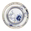 Dinnerware Sets Dining Table Set Silverware Dinner Plates And Dishes Gold Ceramic Plate