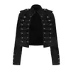 Kadın Ceketleri Vintage Siyah Denim Ceket Kadın Punk Stil E-Girls Street Giyim İnce Kısa Jean Moda Kıyafetleri Bayanlar İçin 2023Women's