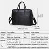 Porte-documents luxe hommes sac en cuir véritable ordinateur portable marque sacs à main peau de vache affaires professionnel