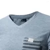Męskie koszule Phertiful 2023 Bawełniane solidne pulovery Sweters Man plus size S-3xl O Neck Granatowe Ubranie Man's Casual T-shirt 818