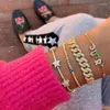 Bangle Hip Hop Bling Iced Out Zirconia CZ Miami Cuban Chain Armband Men's Two Colors Fashion Jewelrybangle Banglebangle Kent22