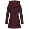 Womens Wool Blends Vintage L￣ casaco Slim Trench Caats Lady Collar Capuz Peacoat Winter Wover Coat Jackets Outwear Outwear