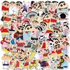 50pcs animasyon mum boyası shin-chan sticker grafiti çocuk oyuncak kaykay araba motosiklet bisiklet çıkartma çıkartmaları toptan