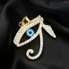 Anhänger Halsketten Türkei Glück Blaues Auge des Horus Strass CZ Ägypten Halskette Amulett Providence Schmuck 316 Edelstahl Charms