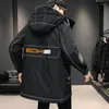 Veste d'hiver en duvet pour hommes Style moyen et Long 2023 beau manteau d'outillage épaissi automne marque de mode