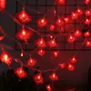 Party Decoration 20 LED CHINESE Year Red Knot Lantern String Light Spring Festival Lights Wedding Banket