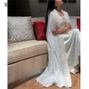 Robe de soirée élégante plumes perles robe de bal robes de soirée saoudiennes femmes longueur de plancher pour les femmes robe formelle 2023