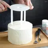 Outils de cuisson 50 pièces tiges de goujons à gâteau en plastique blanc pour la construction à plusieurs niveaux et l'empilage (0,4 pouce de diamètre 9,5 de longueur)