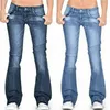 Women's Jeans Skinny Flared Fashion Denim Pants Bootcut Bell Bottoms Stretch Trousers Women