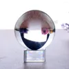 Lustre Cristal Énorme Quartz Asiatique Clair Boule De Guérison Magique Sphère 100MM Avec Support Libre