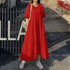 Casual Kleider 2023 Sommer Puff Sleeve Kleid Mode frauen Rüschen Sommerkleid Solide Maxi Vestidos Weibliche Hohl Robe ÜbergroßenCasual