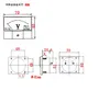 Japão Fuji Analógico 3V DC Voltímetro FA-52 Medidor mecânico absolutamente autêntico