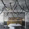 Lampes suspendues Lustre moderne Éclairage pour salon Home Decor Leathe Hanging Lights Décoration Long Type Dinning Luminaire