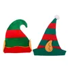 Juldekorationer 2st ELF HAT FÖR VÄLVERS BARN BARN SANTA CLAUS Ornament Söta hattar Party Cap Xmas Props Decoration B