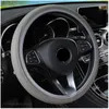 Steering Wheel Covers Car 38cm Auto Artificial Leather Braid Cover For CCS NEOS-3 Accent SR HND-4 Blue-Will I-blue