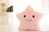 Animais LED Flash Light Hold Hold Pillow Five Star Doll Plush Animal