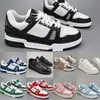 2023 Designer Sneaker Virgil Trainer Casual Shoes Calfskin Leather Abloh White Green Red Blue Letter Overlays Platform Fashion Luxury Low Sneakers Size 36-45