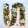 Christmas Decorations 2.7M LED Tree Hanging Ornament Rattan Colorful Decoration For Party Wedding Home Outdoor Garland Wreath Whi