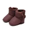 2023 buciki nowonarodzone chłopcy dziewczęta ciepłe buty na śnieg buty od projektantów zimowe buciki dla dzieci maluch niemowlę buciki