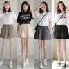 Women's Shorts Summer Cotton Linen Wide Leg Pants Casual Loose High Elastic Waist Ly Black White Sports Women'S Clothing With Pockect