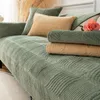 Stol täcker plysch sammet soffa säte icke-halk soffa täcker universella slipcovers handduk för vardagsrum dekorativ