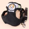 Dog Collars Adjustable Nylon Mesh Harness Vest And Leash Set For Small Dogs Soft Breathable Chest Strap Leashes