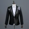 Herrdräkter blazers blazer män formell klänning senaste kappa byxa design äktenskap kostym po studio färgglada diamant bröllop för vitt