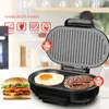 Macchina per il pane Macchina per hamburger per uova Colazione domestica Bistecca fritta Multifunzione elettrica Padella Grill 750W 220V 240V