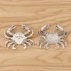 Pendant Necklaces 3 Pieces Tibetan Silver Large Crab Charms Pendants For Necklace DIY Jewellery Making Accessories