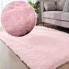 Mattor Nordic Lounge Fluffy Non-Slip Blandad färgad matta vardagsrum sovrumscentrum svart grå rosa blå stor storlek hårmattor